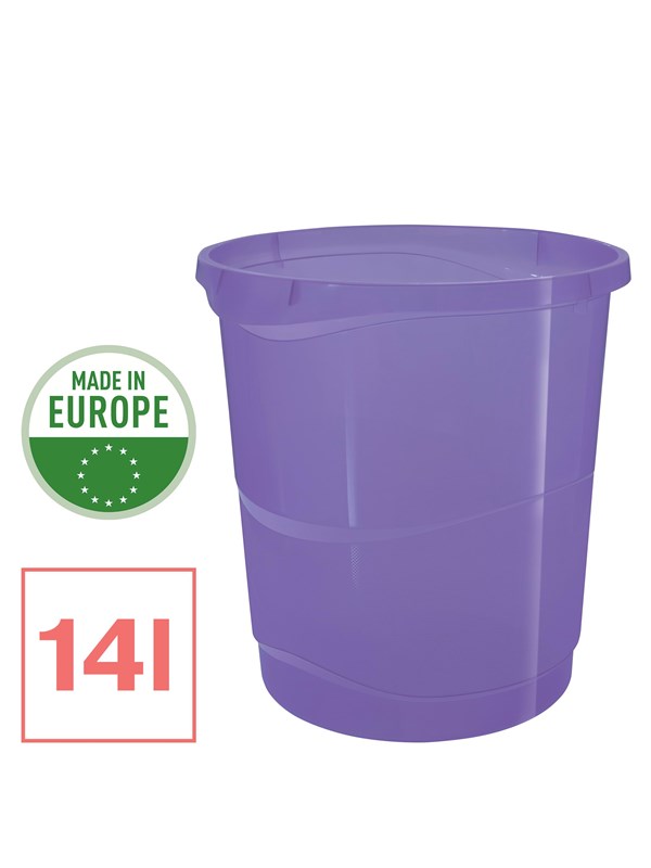 Esselte  Colour'Breeze Waste Paper Bin Lavender