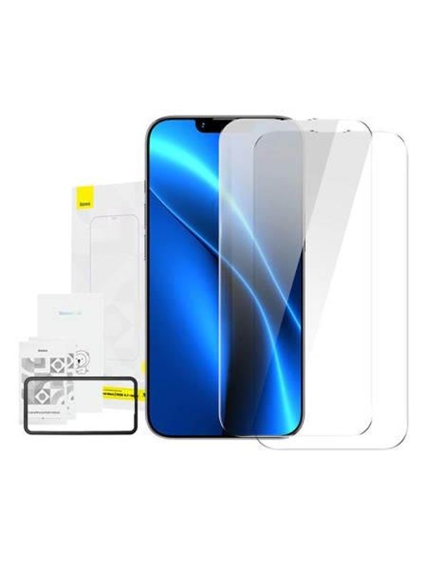 Baseus Crystal Tempered Glass 0.3mm for iPhone 14 Plus/13 Pro Max (2pcs)