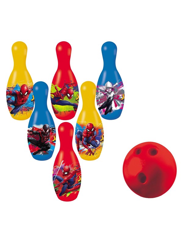 Mondo Bowling set Spiderman 7 pieces.