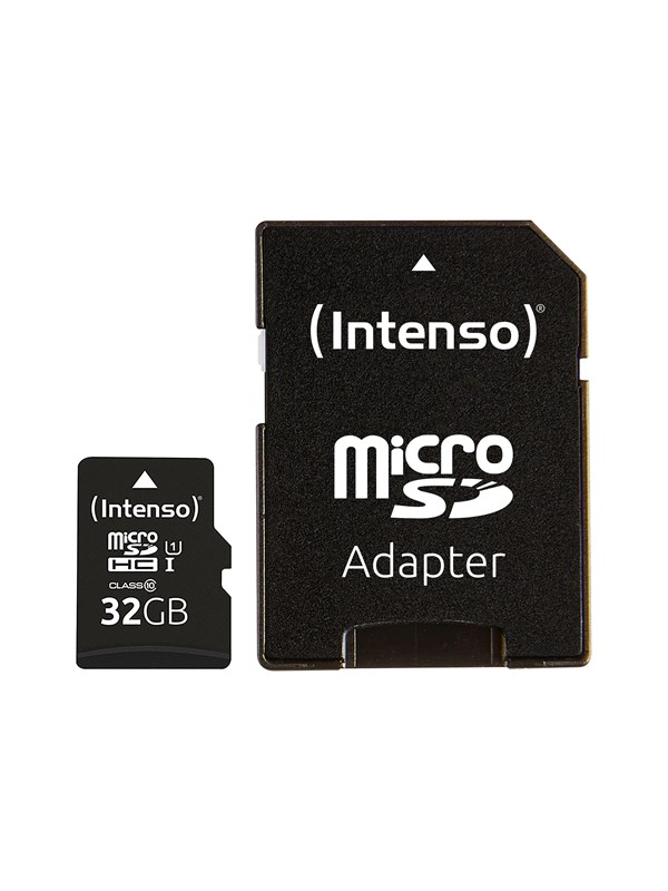 Intenso - flash memory card - 32 GB - microSDHC UHS-I