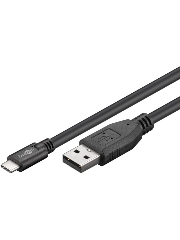 Pro USB-A <-> USB-C - 1m - USB 3.0 - Svart