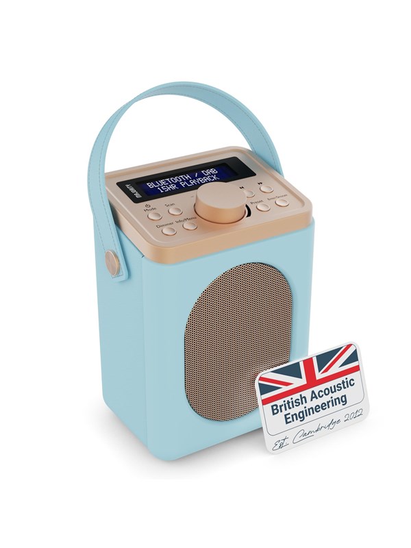 Majority Little Shelford Portable Bluetooth DAB Radio - Duck Egg - DAB+/FM - Mono - Blå