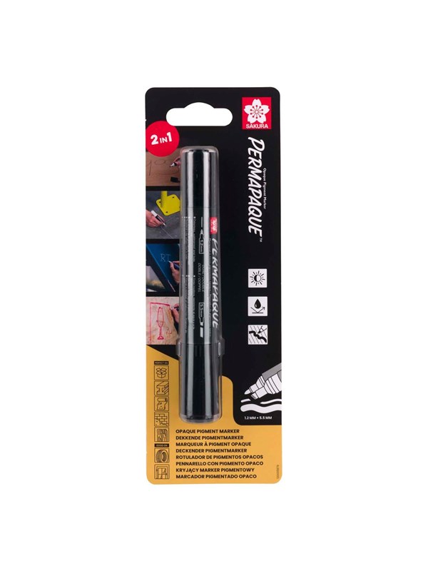 Sakura Permapaque Double Point Black