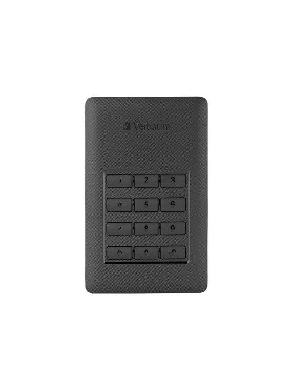Verbatim Store 'n' Go Secure Portable HDD - Ekstern Harddisk - 2TB - Svart