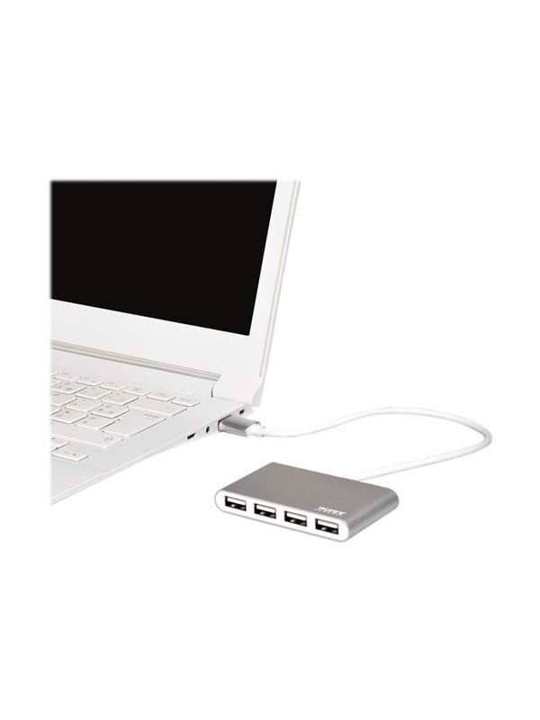 PORT Designs PORT Connect USB-hub - 4 porter - Grå