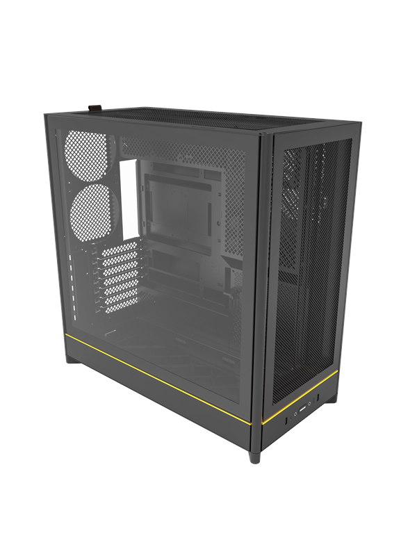 Montech HS01 Mesh - Kabinett - Miditower - Svart