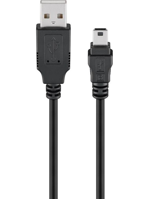 Pro Mini USB sync and charging cable Black