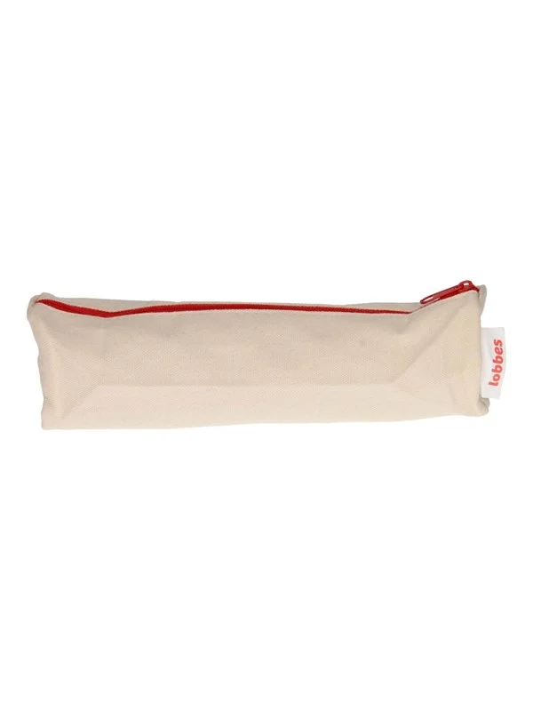 Lobbes Cotton Pencil Case - Red