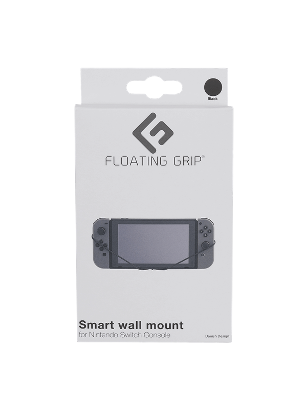 Floating Grip Nintendo Switch Console Wall Mount - Black - Miscellaneous Tilbehør til spillkonsoll - Nintendo Switch