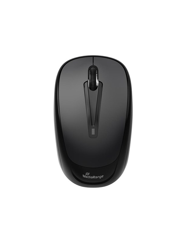 MediaRange Optical Mouse - Black - Mus - Optisk - 3 knapper - Svart