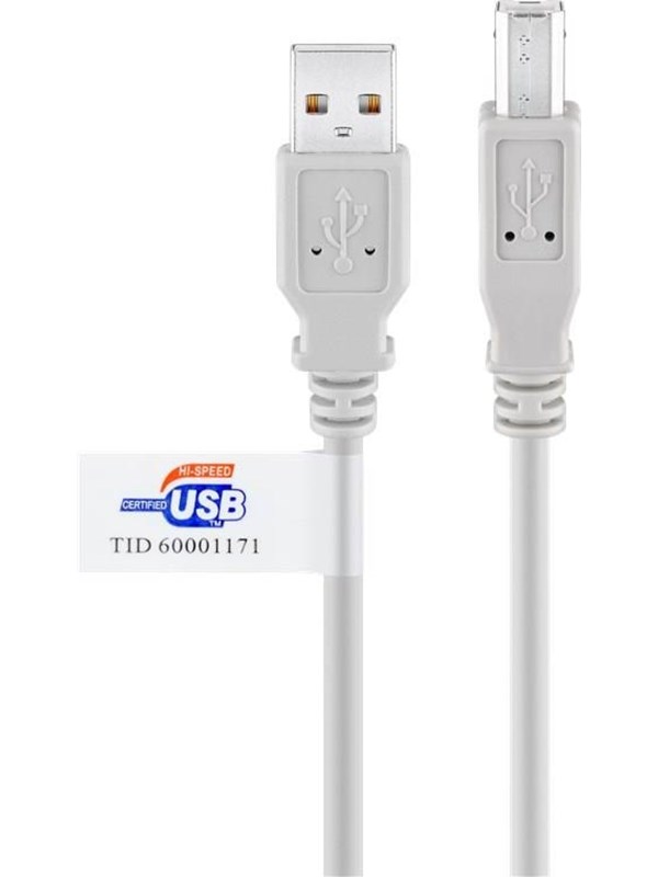 Pro USB-A <-> USB Mini-B (4-pin) - 2m - Grå