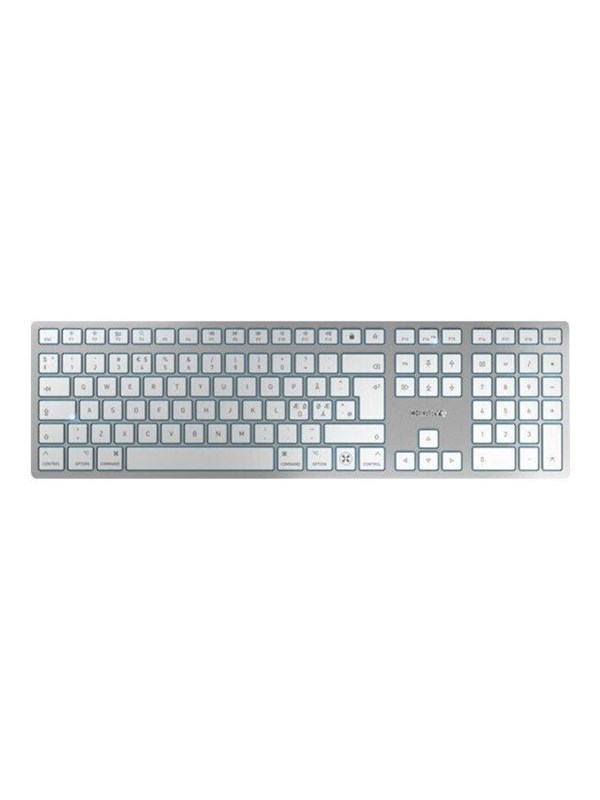 Cherry KC 6000 SLIM FOR MAC - Tastatur - Nordisk - Sølv