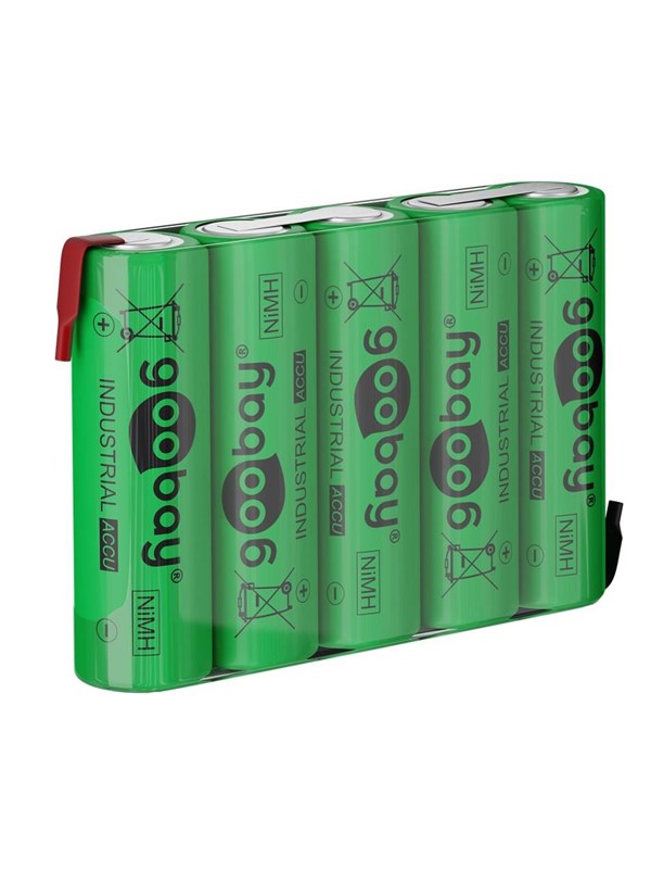 Pro 5x AA (Mignon) - 2100 mAh green - Solder tail (Z)