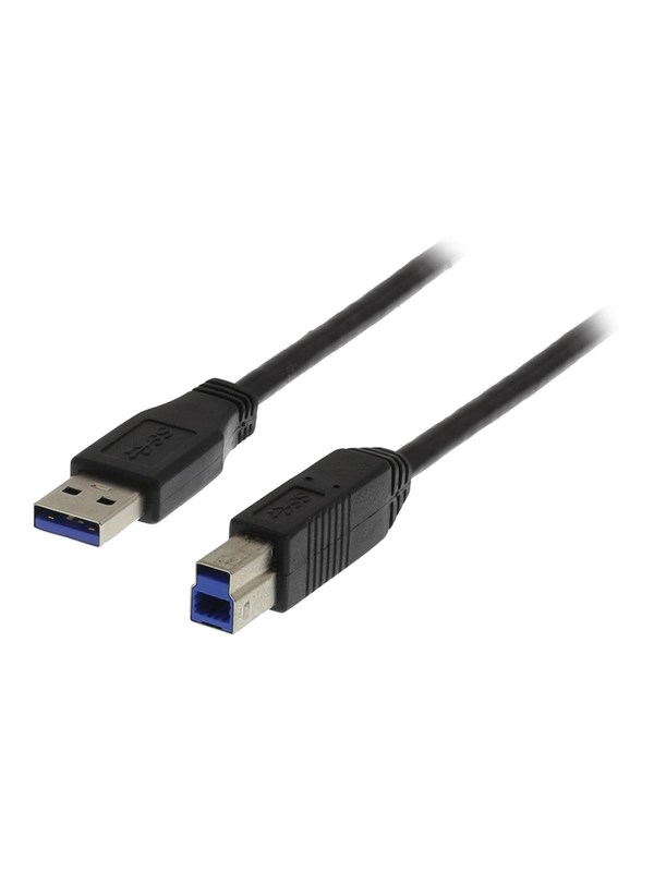 Deltaco USB3-110S - USB cable - USB Type A to USB Type B - 1 m