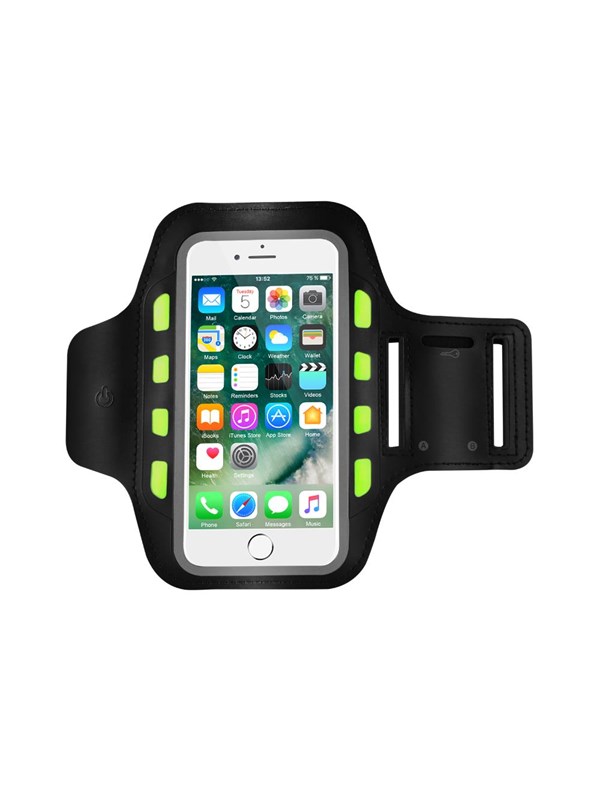 ConnecTech Sinox sports armband with LED light for iPhone - Black