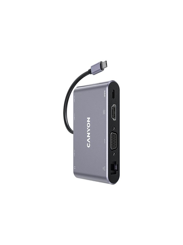 Canyon DS-14 - docking station - USB-C - VGA HDMI - GigE