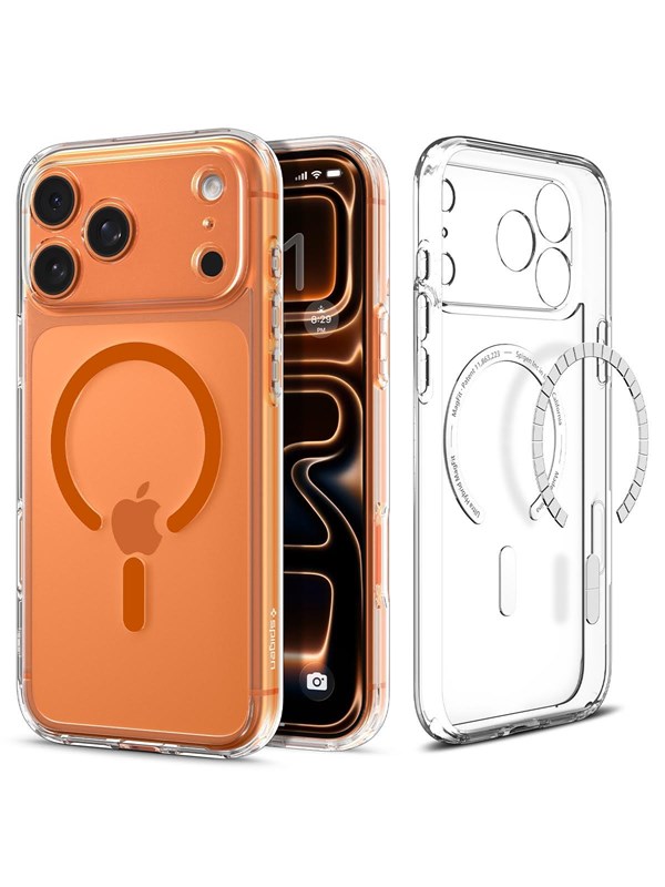 Spigen Ultra Hybrid MagSafe - clear orange - iPhone 17 Pro