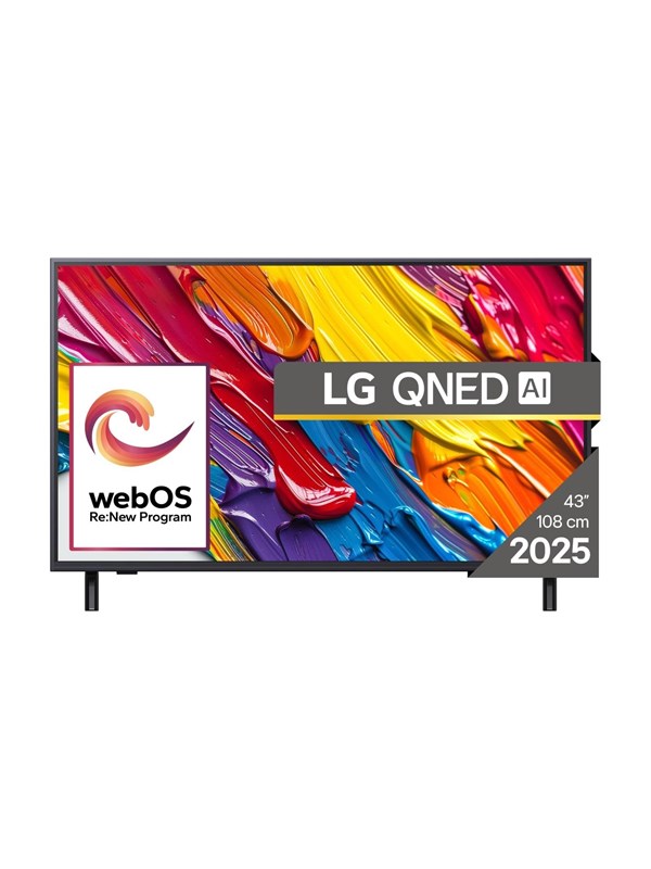 LG 43" Flatskjerm-TV LED 4K 43 colos QNED AI QNED82 4K Smart TV 2025