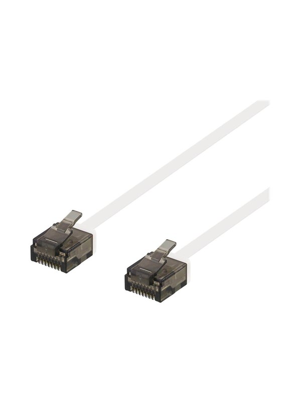 Deltaco patch cable - 3 m - white - Hvit - 3m