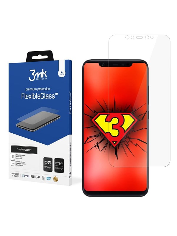 3mk Hybrid Glass  FlexibleGlass™ on Xiaomi Mi8 Global