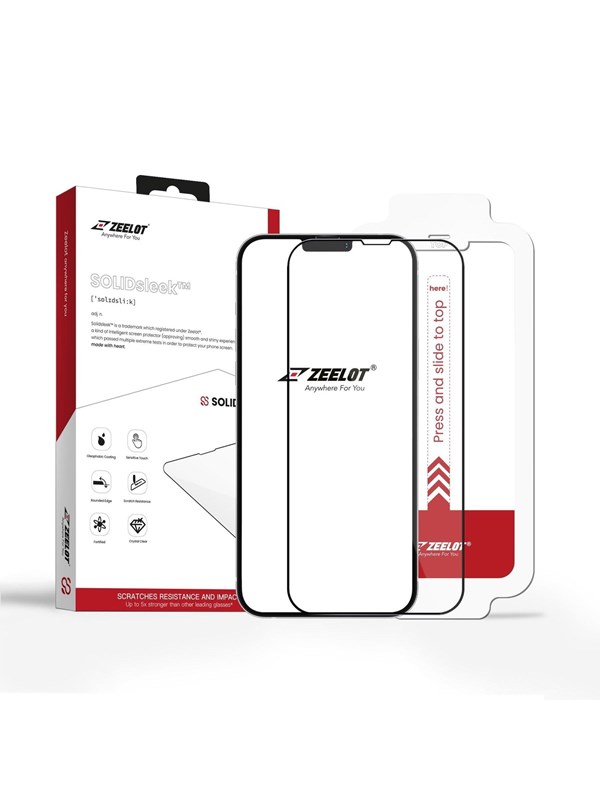 Zeelot Apple iPhone 13 Pro Max SOLIDsleek Glass Retina Clear