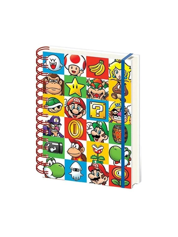 Pyramid Super Mario - A5 Notebook