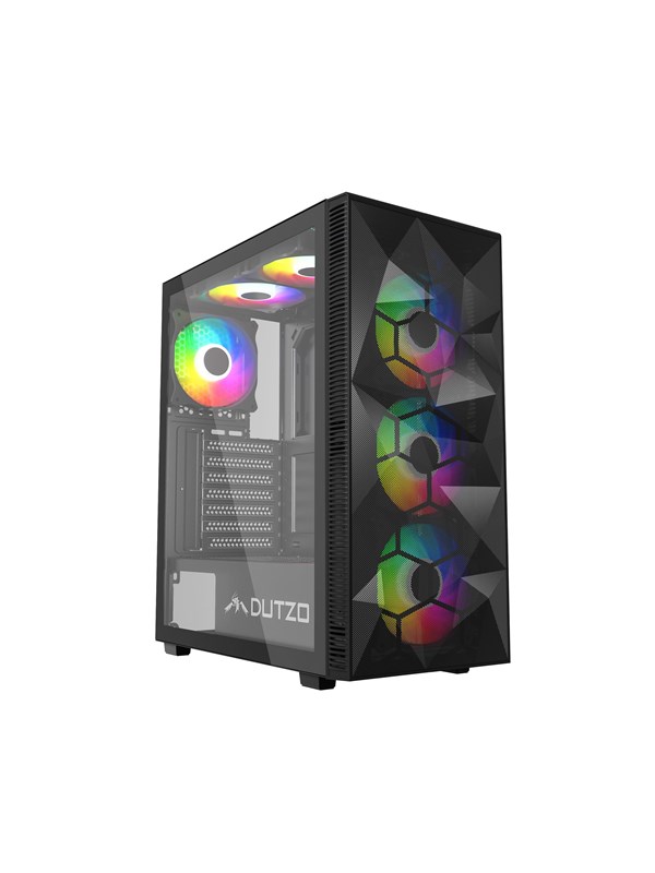 DUTZO C331 PWM ARGB - Kabinett - Miditower - Svart