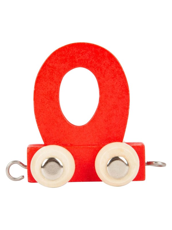 Small Foot - Wooden Letter Train Red - O - 12 pieces