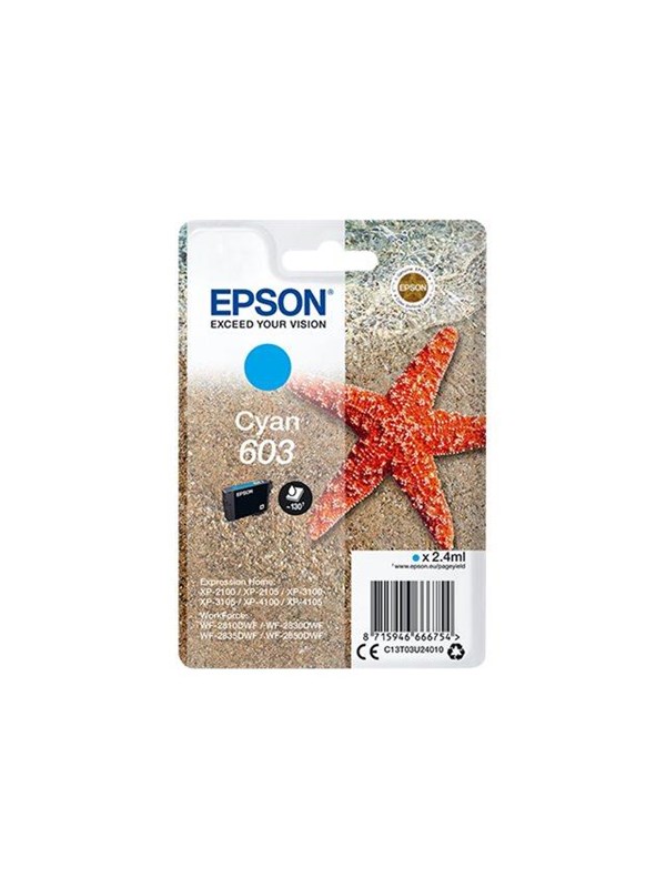 Epson 603 - cyan - original - ink cartridge