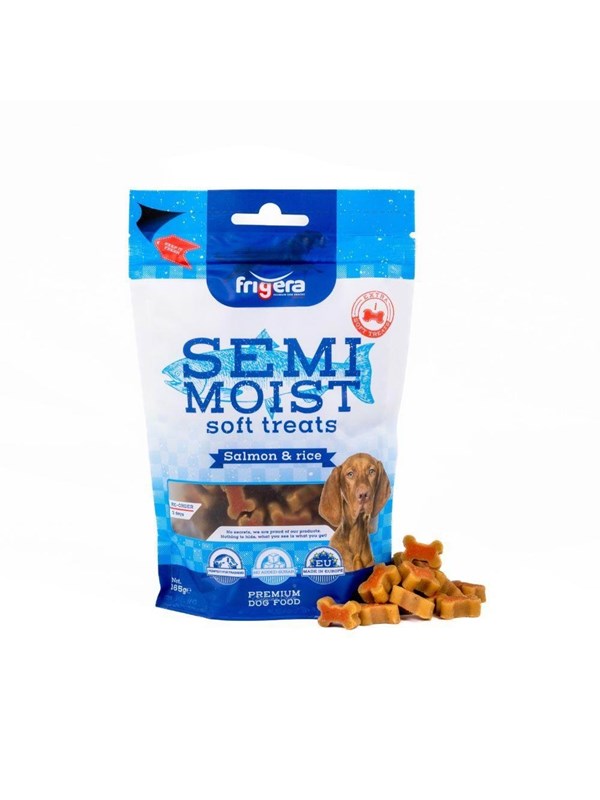 Frigera - Semi-Moist soft treats  Salmon & Rice 165g