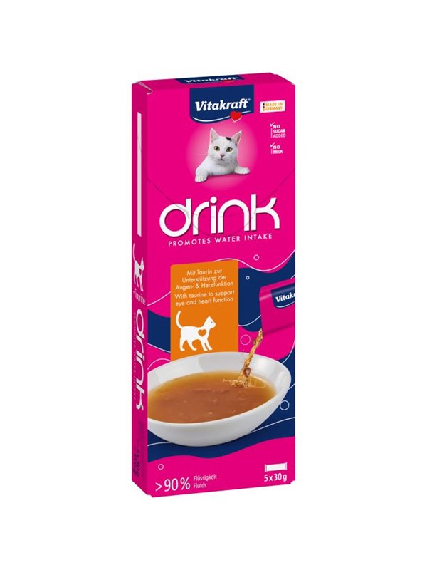 Vitakraft - Drink with chicken flavour and taurine 5x30g