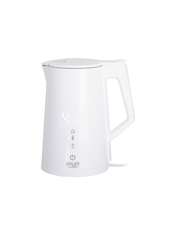 Adler Vannkoker AD 1345w - kettle - white - Hvit - 2200 W
