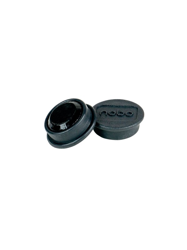 Nobo  Whiteboard magneter 24 mm, pakke med 10 stk. Sort
