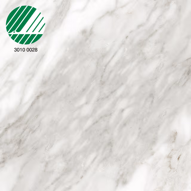 Epoq benkeplate i laminat 258x61 (hvit marmor)