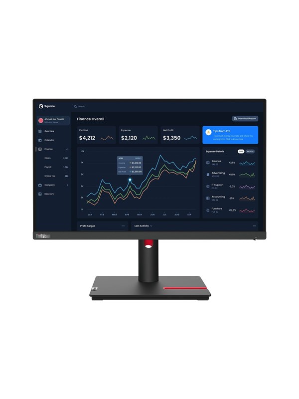 21" Lenovo ThinkVision T22i-30 - 1920x1080 (FHD) - 60Hz - IPS