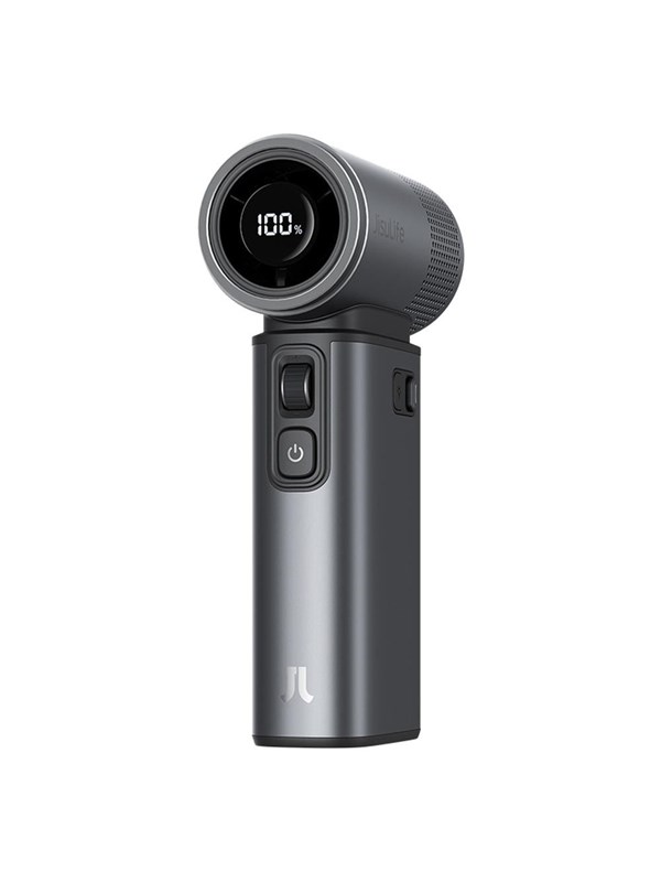 Jisulife Handheld Fan Ultra2 9000mAh 5-in-1 Mini Portable USB Fan - Dark Gray Nødlader - Svart - 9000 mAh