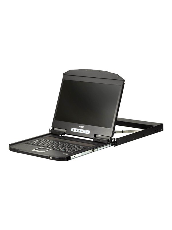 18" ATEN CL3100NX-ATA-AG 1U Ultra Short Depth Sin