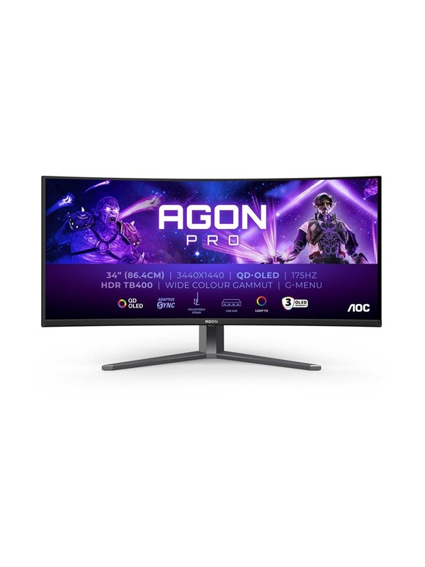 34" AOC AG346UCD - 3440×1440 (UWQHD) - 175 Hz - QD-OLED