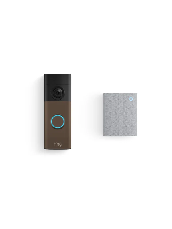 Ring Battery Video Doorbell - Retinal 2K & Chime (3rd Gen) - Matte Mocka