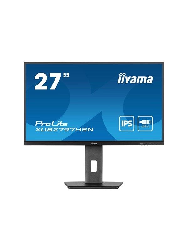27" iiyama ProLite XUB2797HSN-B2 - 1920x1080 (FHD) - 100Hz - IPS - 65W USB-C
