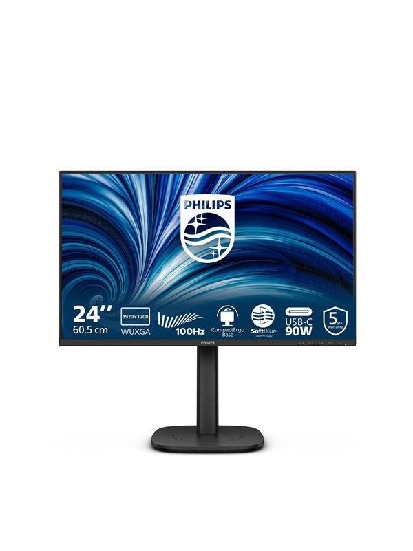 24" Philips 24B2U3301D - 1920x1200 - 100Hz - IPS - 90W USB-C