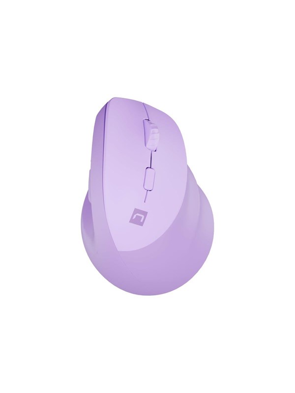 Natec CRAKE 2 - vertical mouse - Bluetooth 5.2 2.4 GHz - purple - Vertical mouse - Optisk - 6 - Lilla