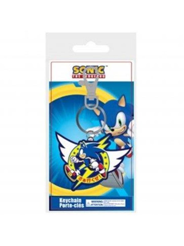 Innex - Sonic the Hedgehog - Soft PVC Keychain - Sonic Win - Nøkkelring