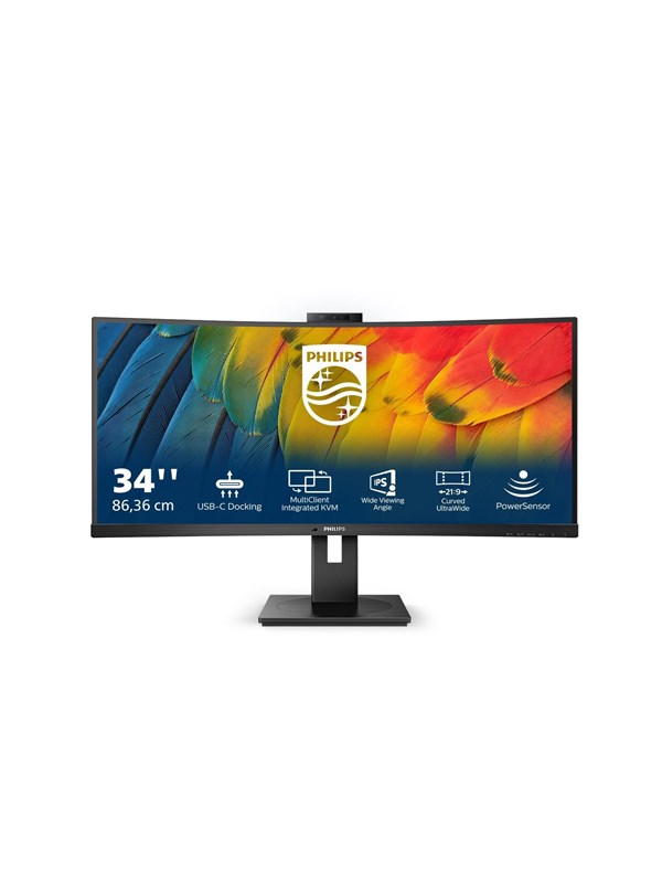 34" Philips 5000 Series 34B1U5600CH - 3440x1440 (UWQHD) - 120Hz - VA - 100W USB-C - KVM switch