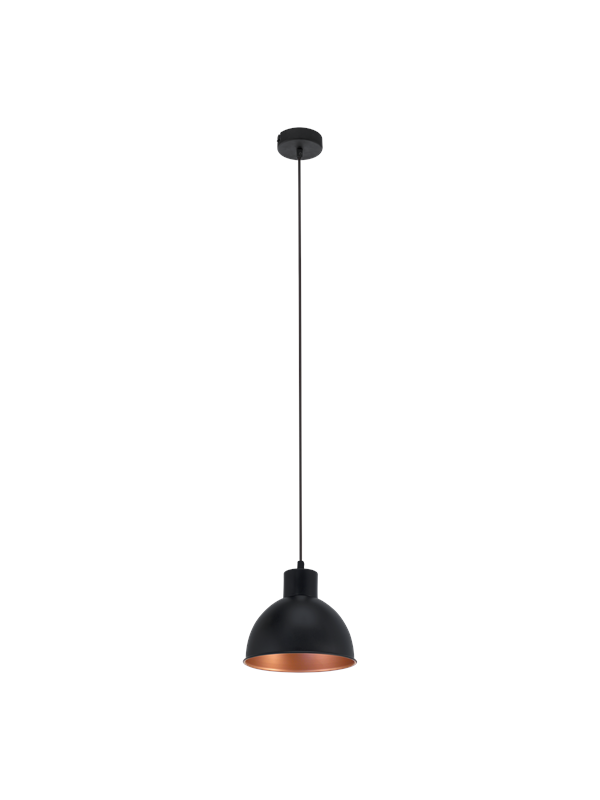 EGLO TRURO 1 pendant black/nut