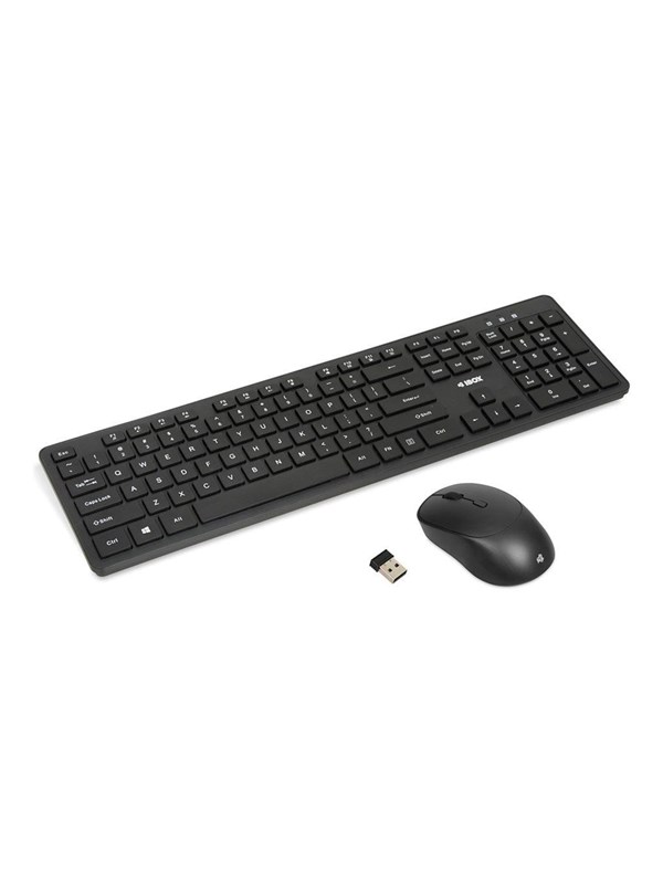 iBOX Workstation Pro Kit - Tastatur & Mus sæt - Sort - Tastatur & Mussett - Svart - Tastatur & Mussett - Nordisk - Svart