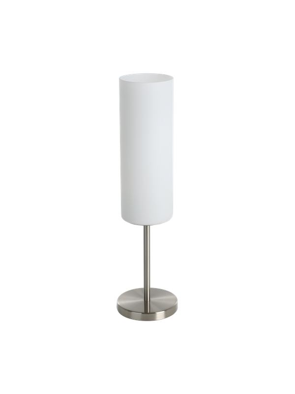 EGLO TROY 3 table lamp brushed steel/white