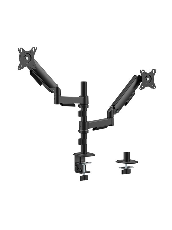 Gembird Adjustable desk 2-display mounting arm 32"