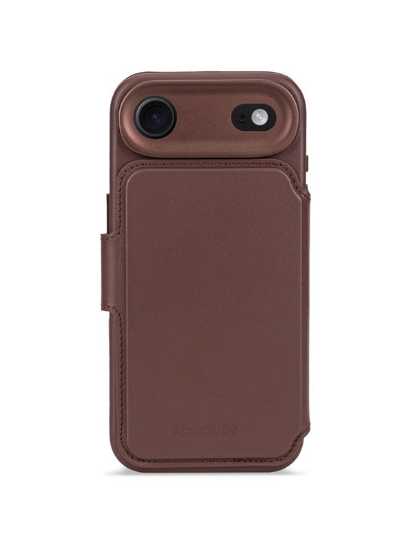 Decoded - Leather Detachable Wallet for iPhone 17 Air - Chocolat Brown