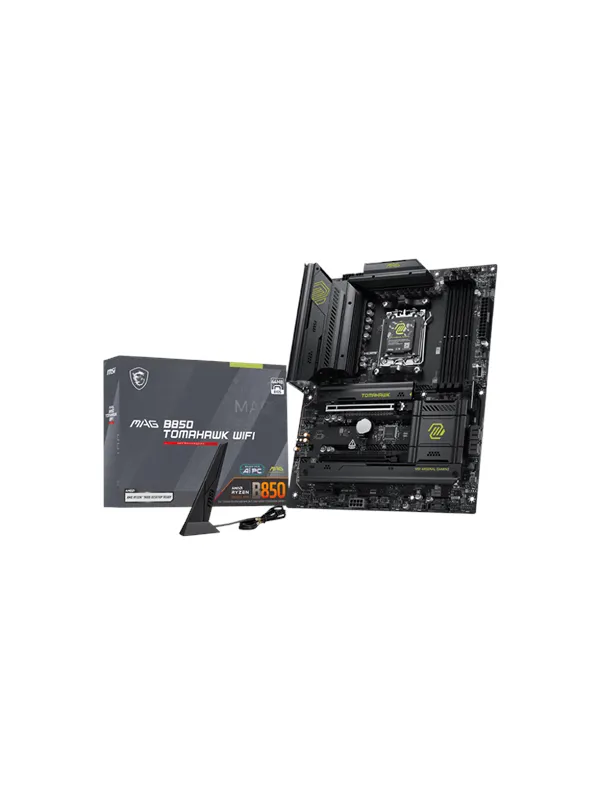 MSI MAG B850 TOMAHAWK WIFI Hovedkort - AMD B850 - AMD AM5 socket - DDR5 RAM - ATX